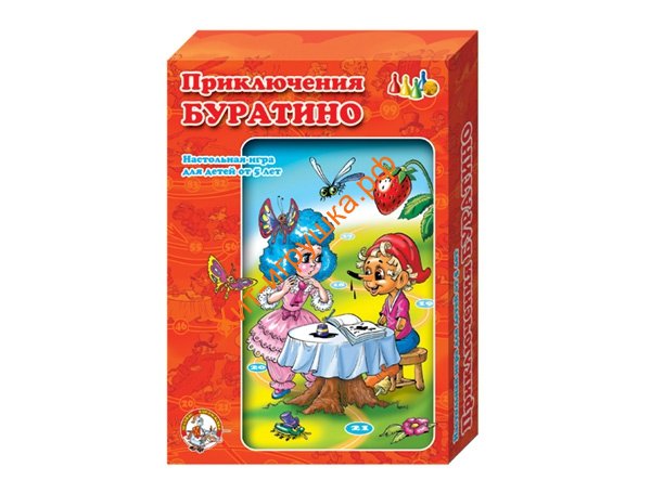 Игра настольная ходилка "Приключения Буратино" 00288